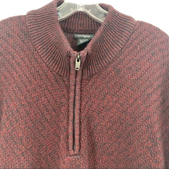 Calvin Klein  Jeans 1/4 Zip Cotton Pullover Sweater XXL - Picture 6 of 11